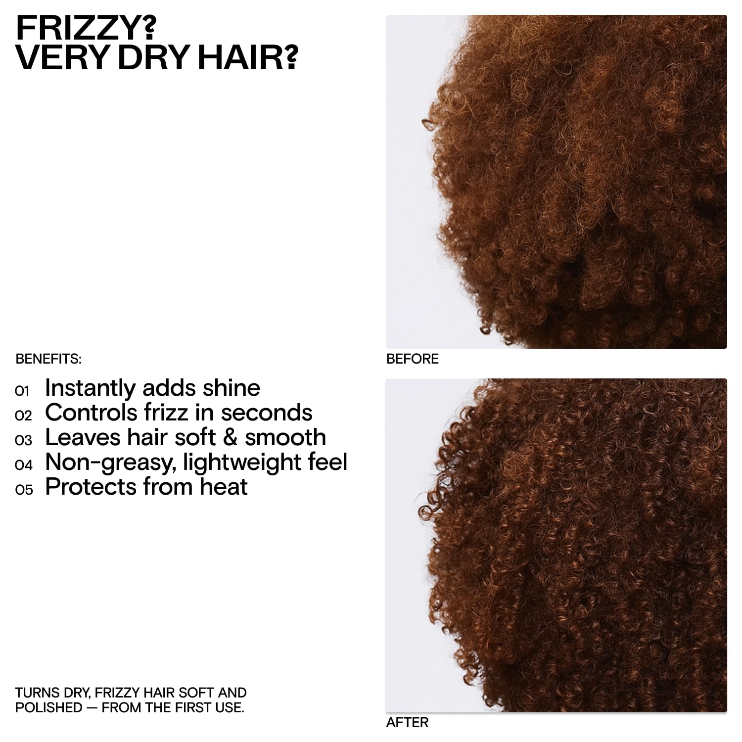 Korean Deep Hydrating Hair Oil for Frizzy Dry Damaged - Instantly Controls Frizz, Adds Shine, Softens Split Ends - Lightweight Nourishing Oil, Moisturizing Heat Protectant - 24-Week Supply