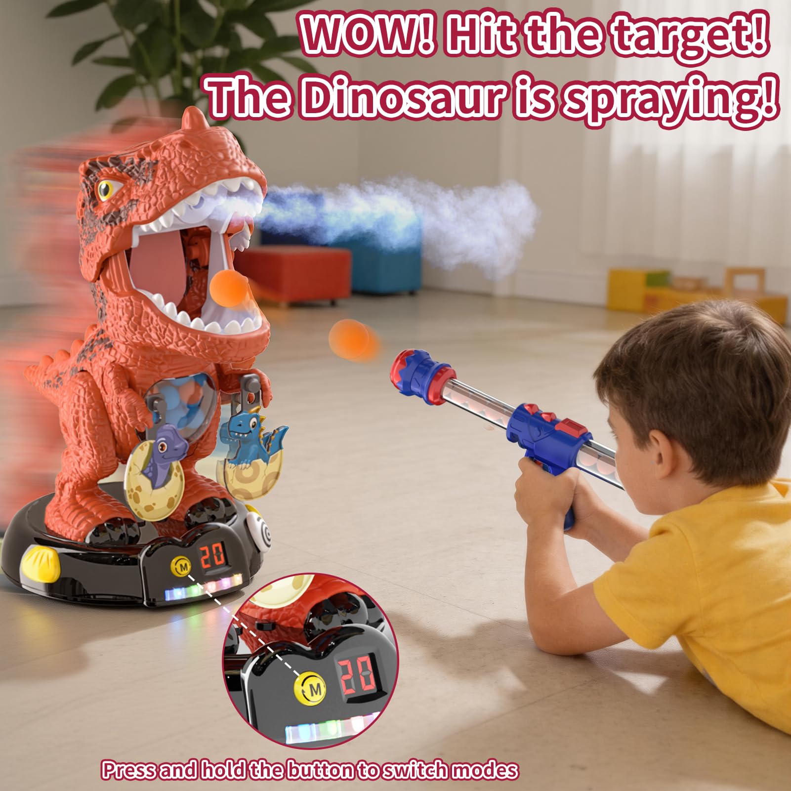Dinosaur Blaster Toys - Chomp & Shoot! -6
