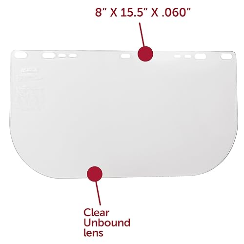 Miniatura 3 de Jackson Safety Ventana de protección facial para casco de seguridad Jackson, 8 x 15.5 x 0.06 pulgadas, policarbonato, sin encuadernar, transparente