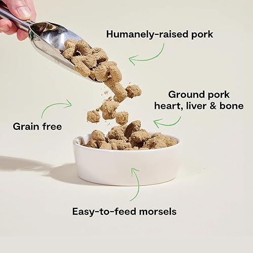 Open Farm Alimento crudo liofilizado para perros, receta de carne criada humanamente con superalimentos sin OMG y sin sabores ni conservantes