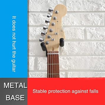 Xspring Guitar Holder, Guitar Wall Mount Guitar Rack, Guitar Strap with 4PCS Pick, Guitar Wall Mount Strap, Stand Guitar Straps Hooks for Acoustic Electric and Bass Guitars