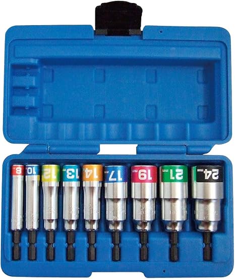 Amazon トップ Top 電動ドリル用コンパクトソケットセット9本組 Eds 4cs Diy 工具 ガーデン