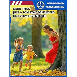 Inspireyes Walkie Talkies Toys for Kids Rechargeable, Long Range 2 Way Radio, Outdoor Camping Games Party Toys for 3 4 5 8-12 Year Old Boys Birthday Xmas Gift for Kids, 3 Pack