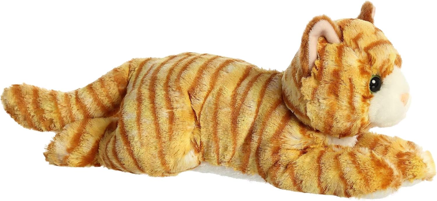 Aurora® Adorable Flopsie™ Ginger Cat™ Stuffed Animal - Used to Create Imaginative Play Adventures - Perfect for Birthdays, Kids and Adults, All Ages - Orange 12 Inches