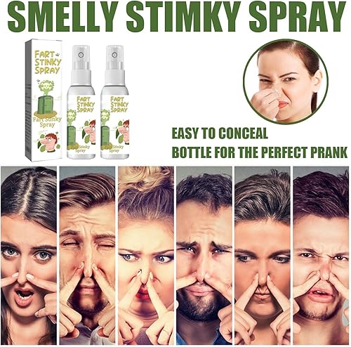 Miniatura 5 de Aerosol apestoso extra fuerte, no tóxico, 2.1 fl oz, divertido juguete de broma en aerosol apestoso, regalo divertido para niños y niñas, 2 unidades