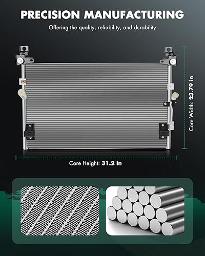 Miniatura 2 de SCITOO Reemplazo del condensador de aire acondicionado para 1998 1999 2000 2001 2002 2003 2004 para Toyota Tacoma para camioneta estándar de cabina
