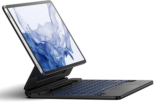 Dexnor para Samsung Galaxy Tab S10+ PlusS9+ PlusS9 FE+ PlusS8+ PlusS7+ PlusS7 FE Funda con Teclado 31.5 cm Flotante Cantilever Magnético Soporte