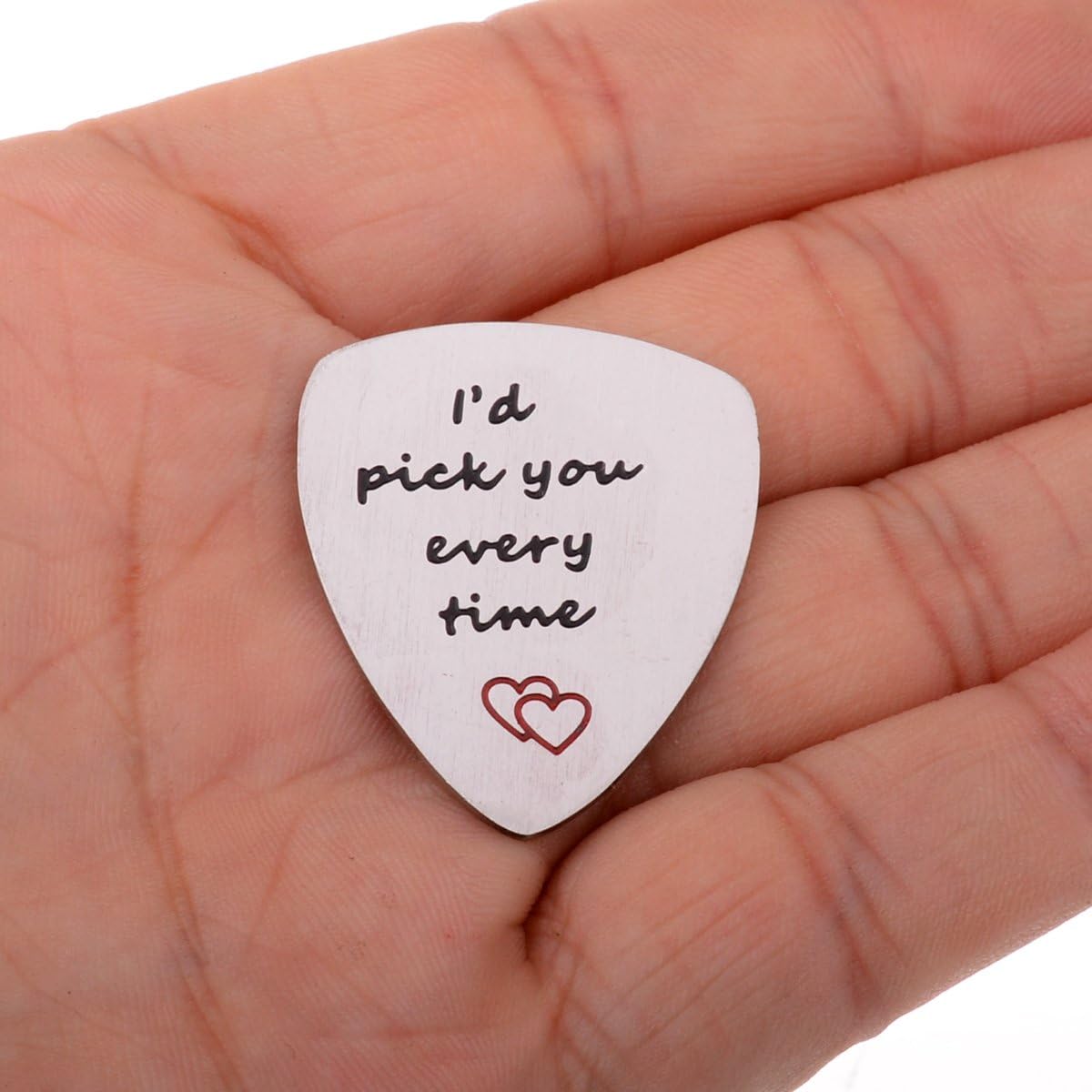 I'd Pick You Every Time Guitar Pick, Musical Gift, Anniversary Date, Valentine's Day Gift for Men - Image 4