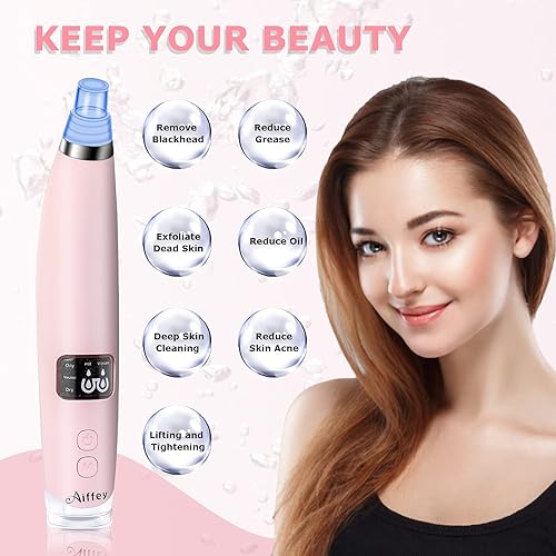 Miniatura 6 de Aspiradora eliminadora de puntos negros, dispositivo eléctrico de succión de acné de puntos negros, limpiador de poros recargable por USB, kit de