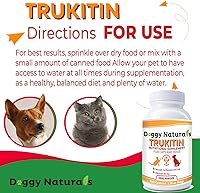 Vista 21 de Trukitin - Carpeta de fosfato a base de quitosina para gatos y perros, ingredientes naturales de grado humano para suplemento de apoyo renal