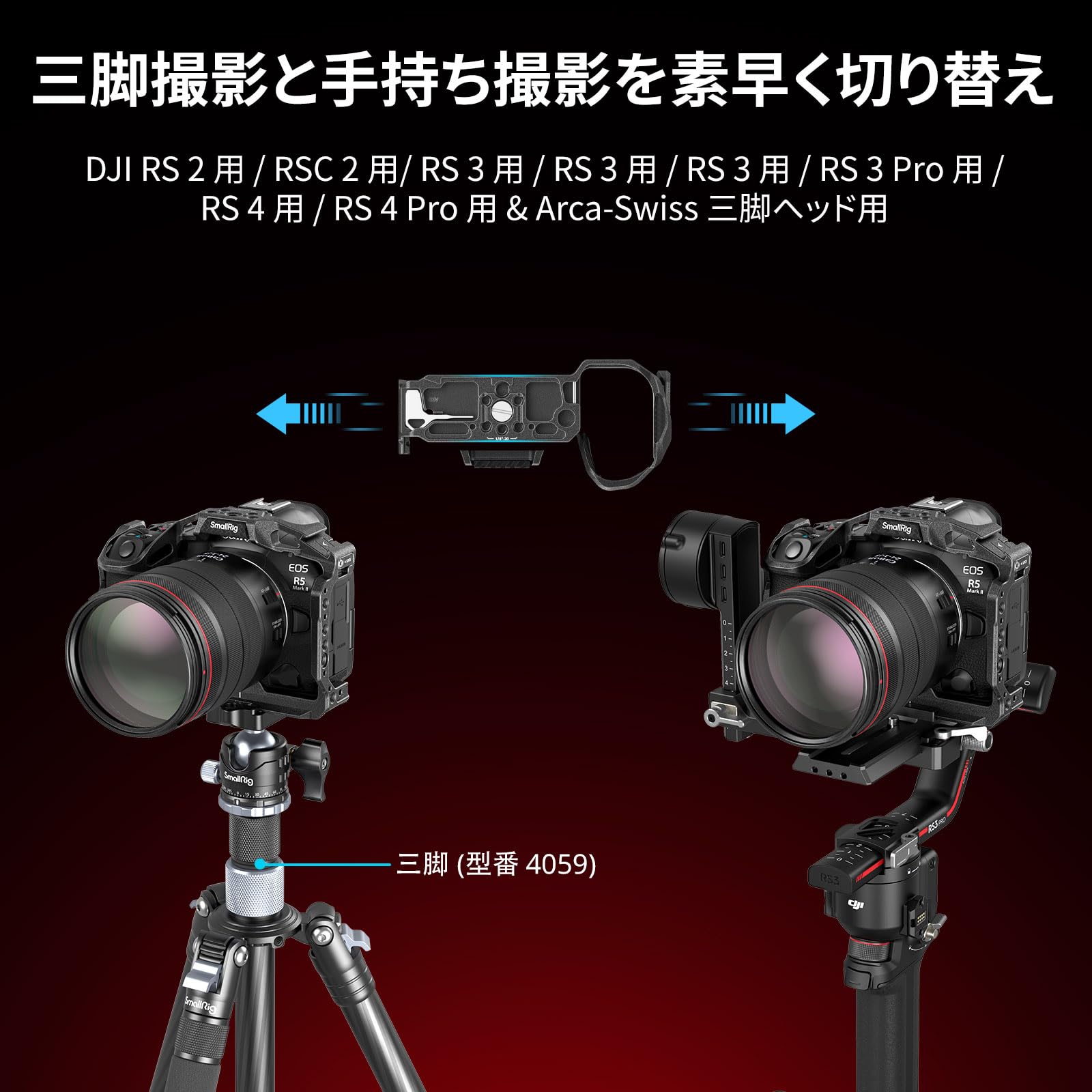 Amazon | SmallRig カメラ用ケージ Canon対応 EOS R5 Mark II用 Black