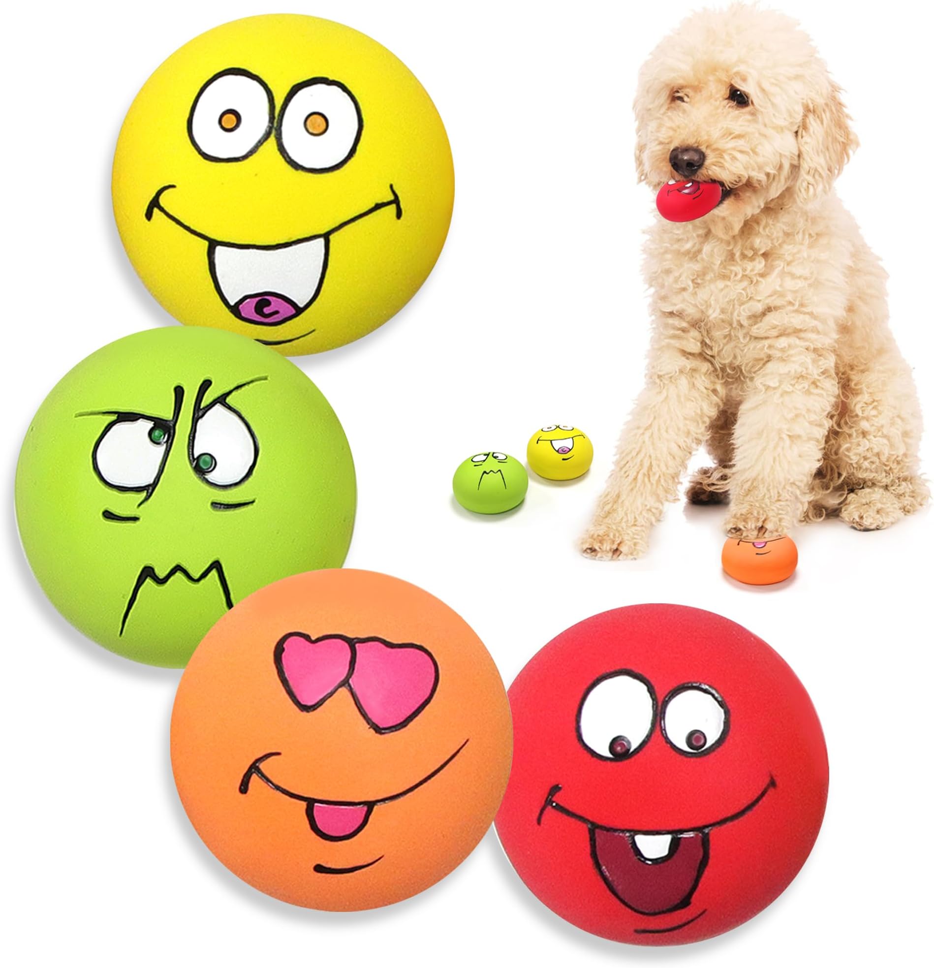 Pet Supplies LLSPET Squeaky Dog Toys,Interactive Latex Rubber Squeak