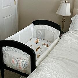 Gllquen Baby Bassinet Sheets 4 Pack, Breathable Cozy Fitted Mattress Sheet, Elastic Travel Crib Fashionable Floral Pattern, Standard Cradle Safe Sheets for Baby Boys Girls 32x16 (Christmas elk)