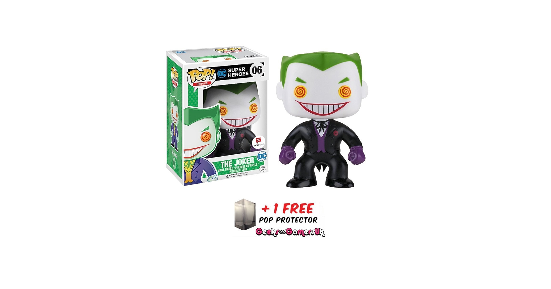 Amazon.com: Funko Pop DC Super Heroes Black Suit Joker #06