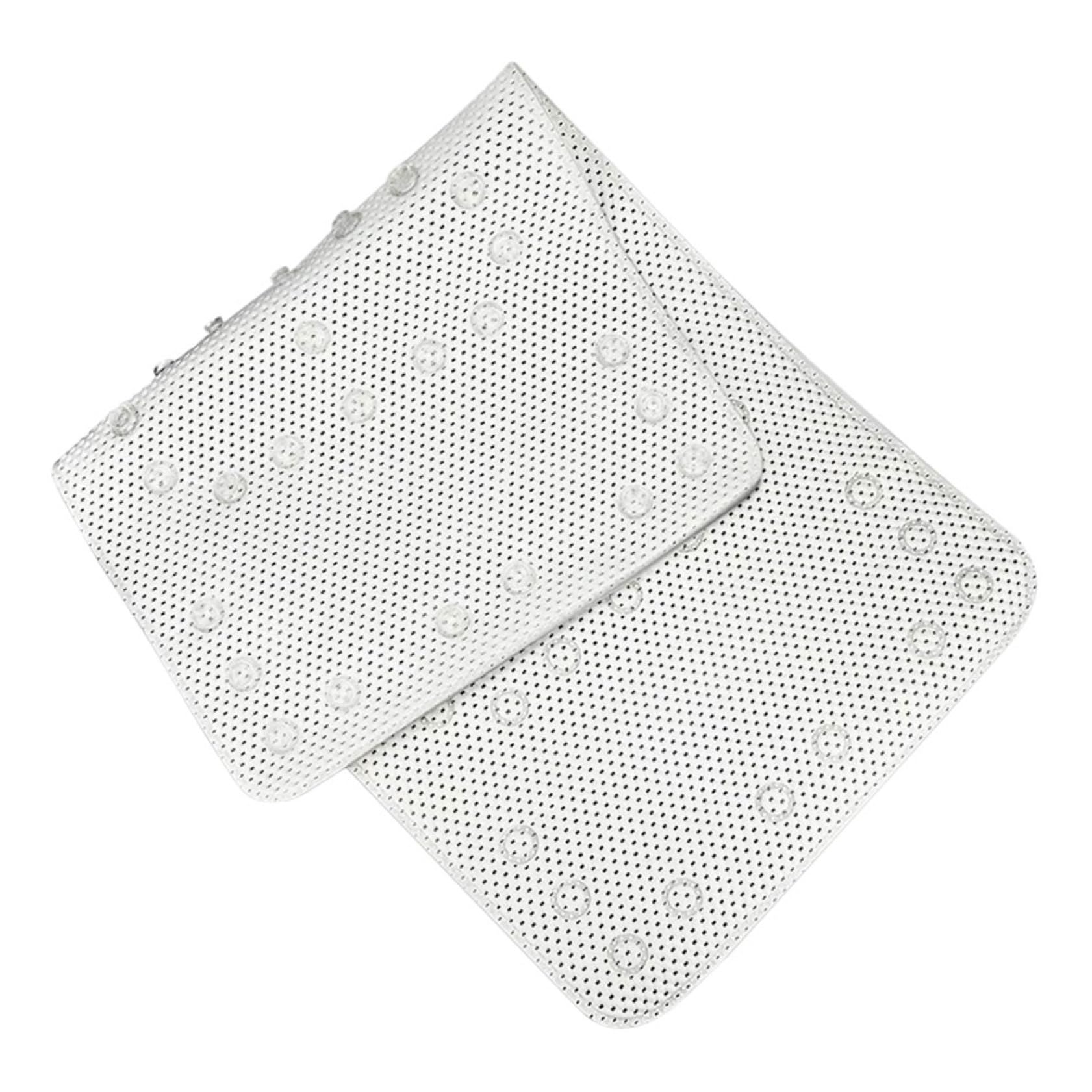WOONEKY Alfombrilla de Color Claro con Diseño Transpirable Adecuada para de PVC Antideslizante y Lavable a Mano Bañera Baño Seguro y Cómodo