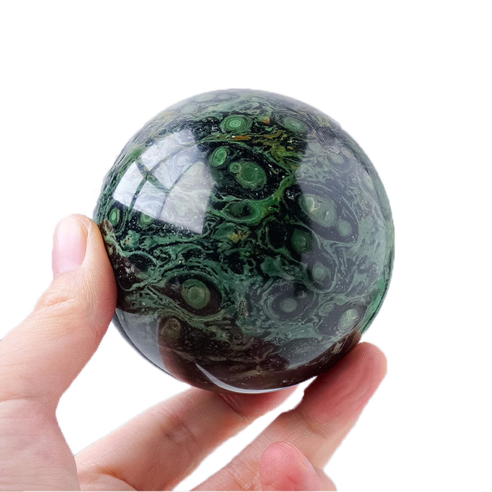 Hhhxkkuo Natural Peacock Eye Crystal Sphere – Genuine Raw Stone Ball for Meditation Energy Healing Home Decor And Spiritual Altar Display