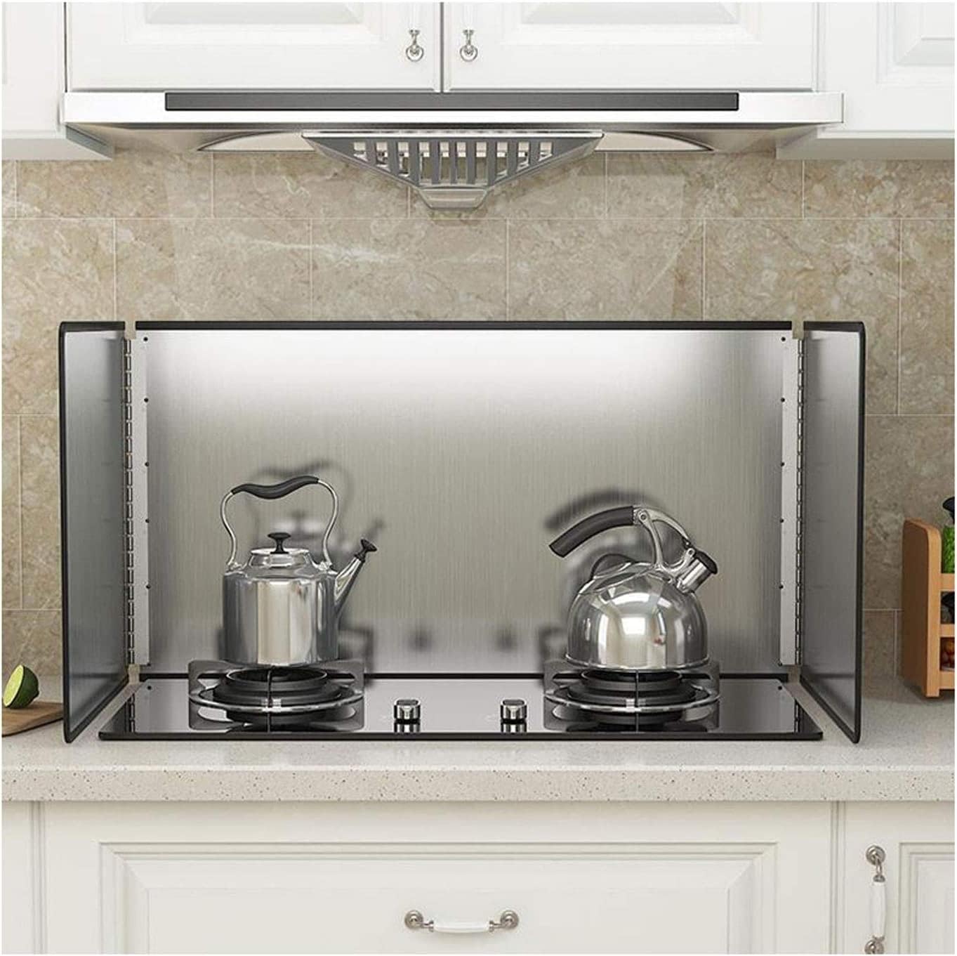 Amazon.com: Splatter Screen Grease Splatter Guard 3 Sided Stainless ...