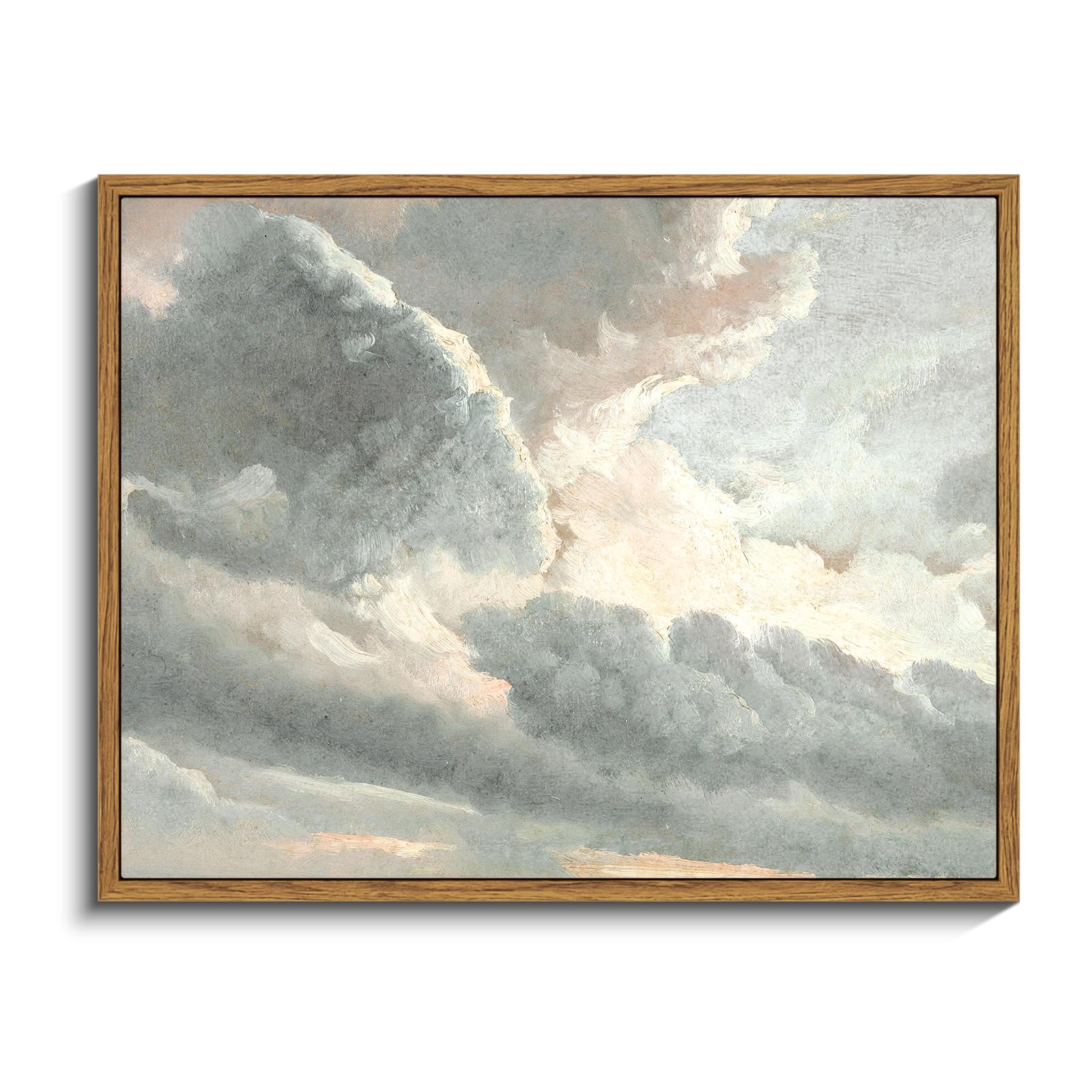 InSimSea Framed Canvas Wall Art, Meadow with Flowers Painting, Landscape for Living Room, Bedroom, Home, Bathroom Decor, 8x10 — view 217