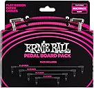 Ernie Ball Flat Ribbon Patch Cable Pedalboard Multi-Pack, Black (P06224)