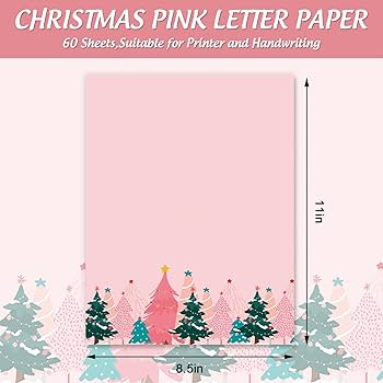 その他 Charming Holiday Letter Amazon.com : AnyDesign 60 Sheet Christmas Stationery Paper