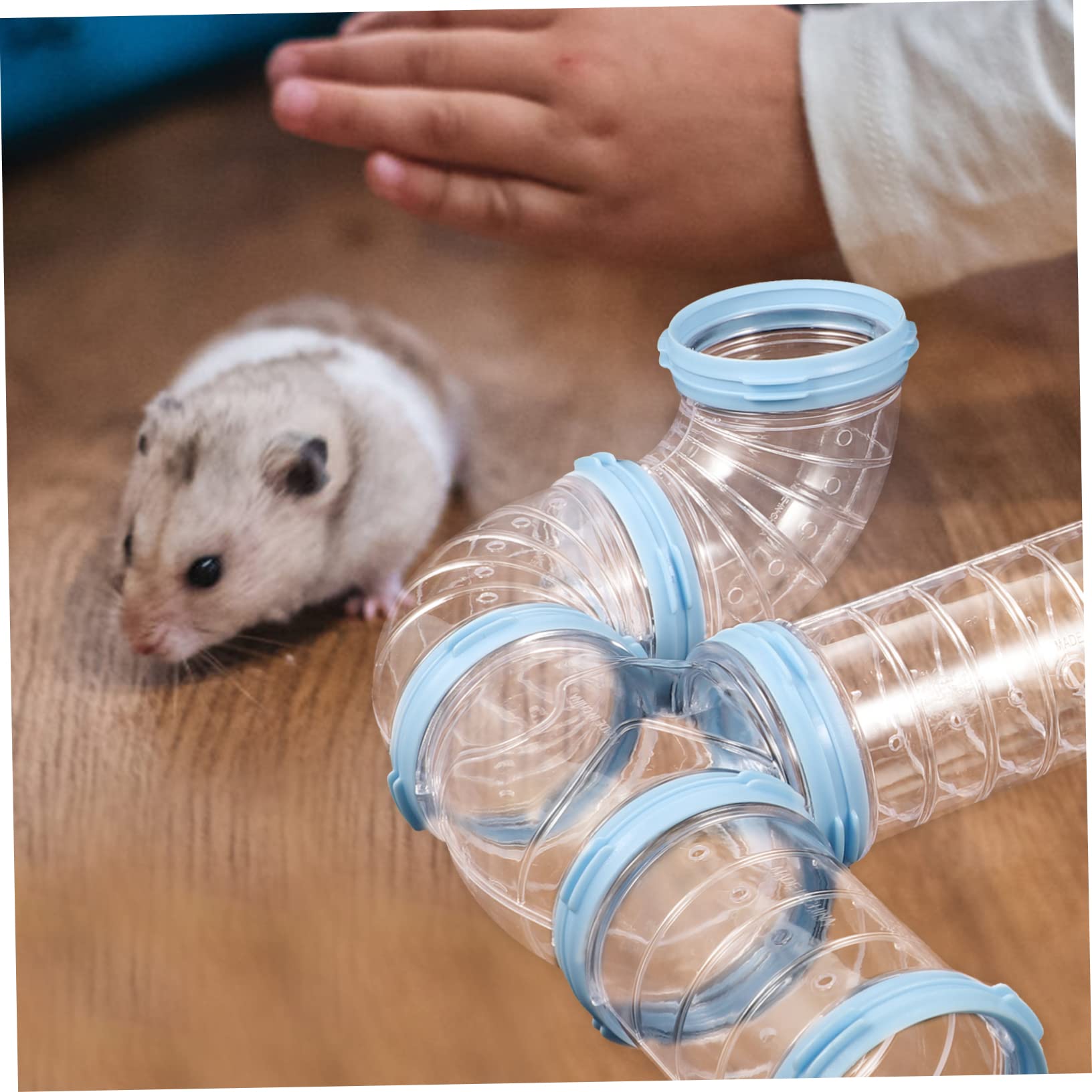 Hamster Röhrenset als Verbindungstunnel, Transparent, PP, 2 Satz