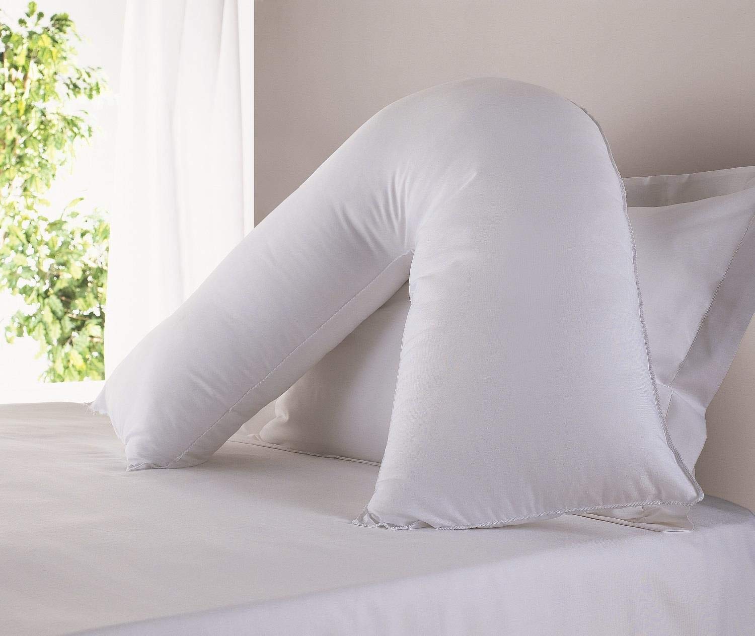 Value Comfort Home Luxury Orthopaedic V Shape PREGNANCY Hypo-Allergenic Hollowfibre Premium Support Pillow