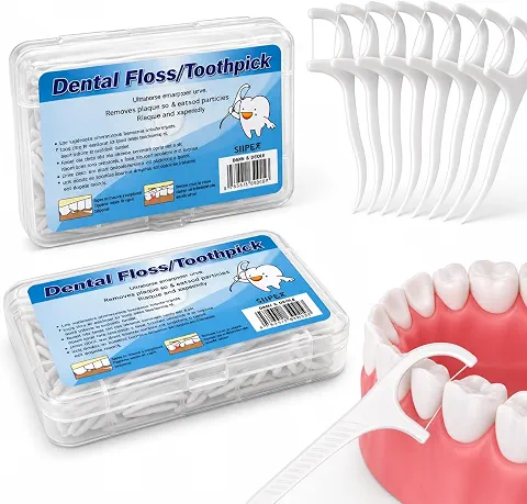 Fio Dental com Haste 2 em 1 Kit com 100 Unidades para Limpeza Bucal Profunda - Ideal para Viagens e Uso Diário - Pazie®