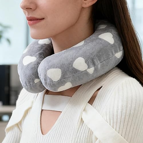 Miniatura 3 de Envoltura para el cuello de botella de agua caliente  Bolsa de calor fría en forma de U  Bolsa de agua caliente  para cuello, hombro, mujeres,