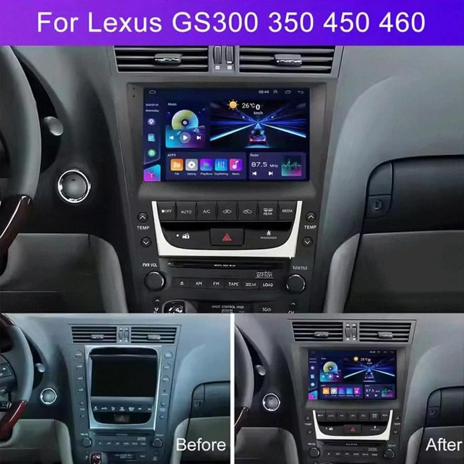 Radio Samochodowe Do Lexus GS GS300 GS350 GS400 GS430 GS460 2005-2011