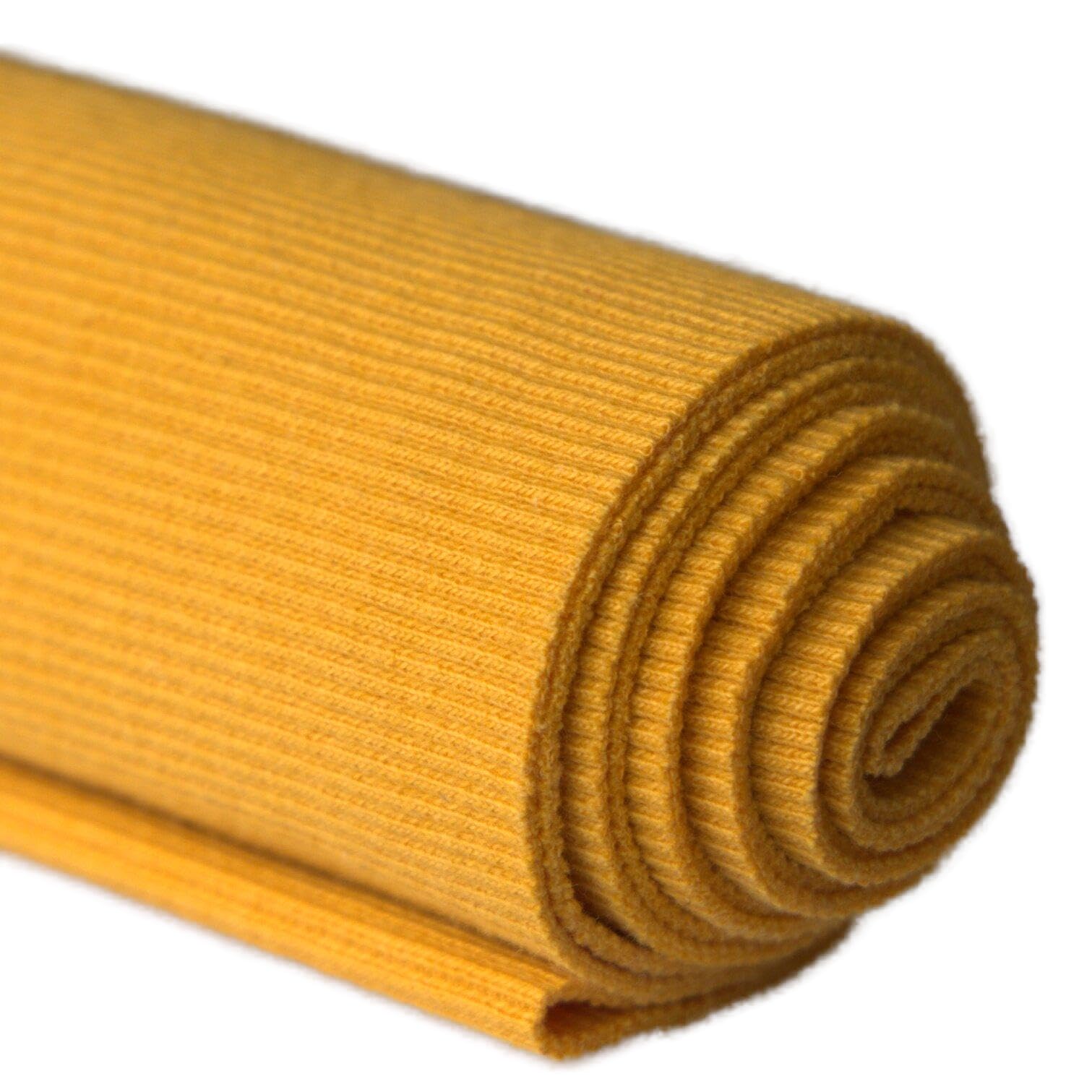 Tinakim 52 Yellow Ribbing For Sewing, Jacket Hoodies Waistbands Neckbands Cuffs Sewing Material (43X8in, )