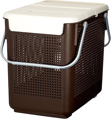 ライクイット(like-it) ランドリー 収納 スカンジナビア スタイル 目かくし ランドリーバスケット 幅34 奥47 高40.7cm ブラウン 日本製 SCB-13