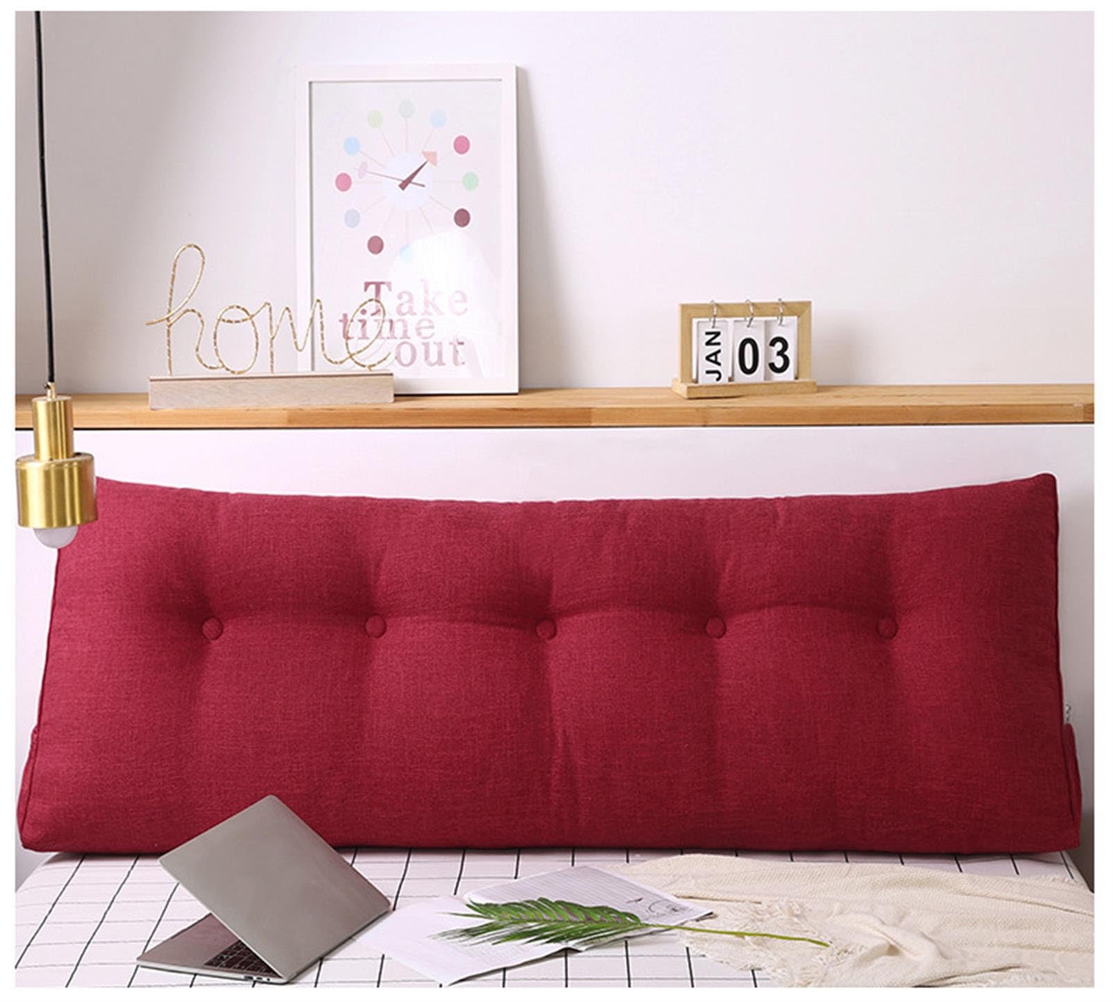 Almohada de cuña de lectura para sofá cama, respaldo de cabecero extraíble, cojín triangular para cabecera, cojín de apoyo de posicionamiento, cojín lumbar de cuña