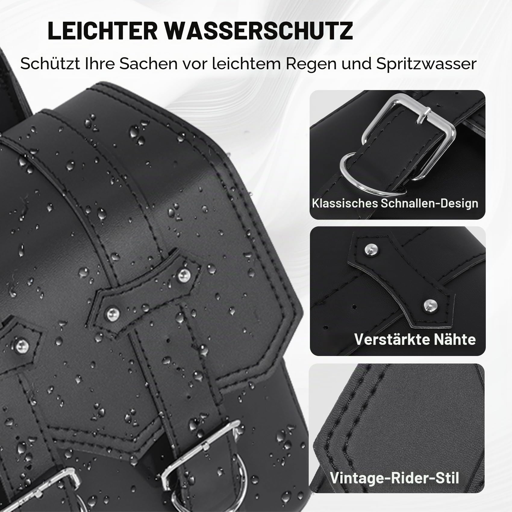 TCMT Motorrad-Satteltaschen, seitliche Werkzeugtasche, Gepäck, passend für Harley Sportster XL883 XL1200