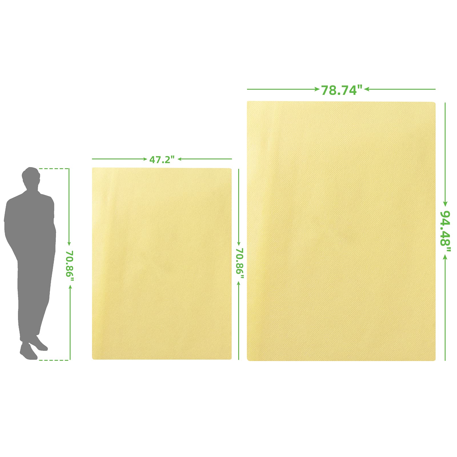Bonviee 2 confezioni di coperture per piante antigelo – 200 x 94,121,9 cm – Grandi coperture per alberi di protezione dal gelo – Coperture riutilizzabili per l’inverno, con coulisse e cerniera