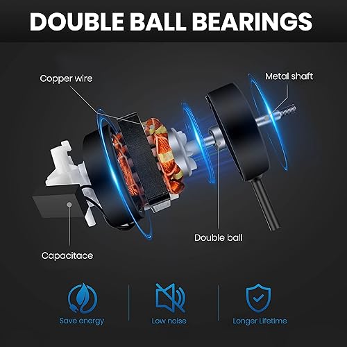 Miniatura 4 de InfiniPower Ventilador de pared de alta velocidad de 18 pulgadas con estante ventilador de ventilación de metal industrial y comercial de 3