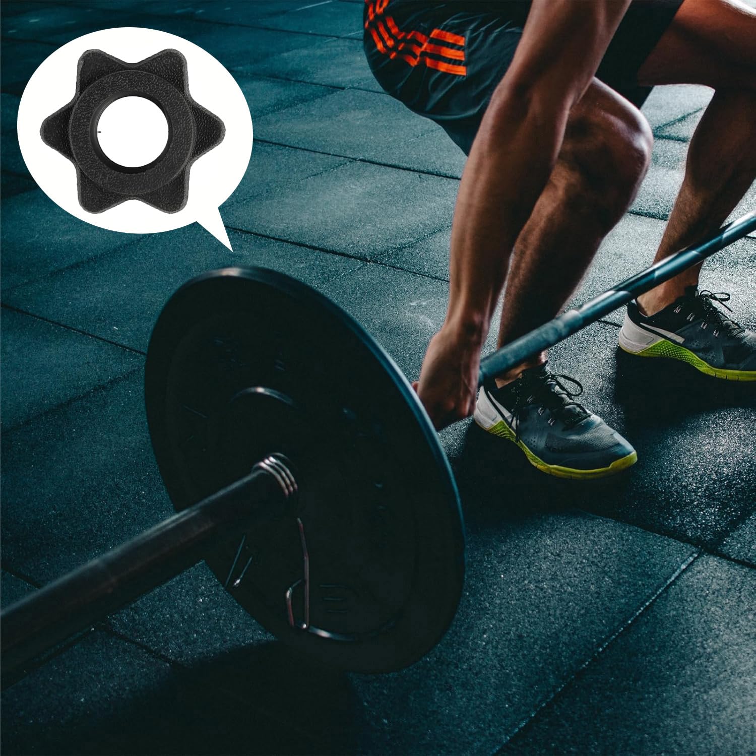 6 Dadi Per Manubri In PVC Nero, Diametro 25 Mm - Chiusure Antiscivolo Per Bilanciere - Foto 11