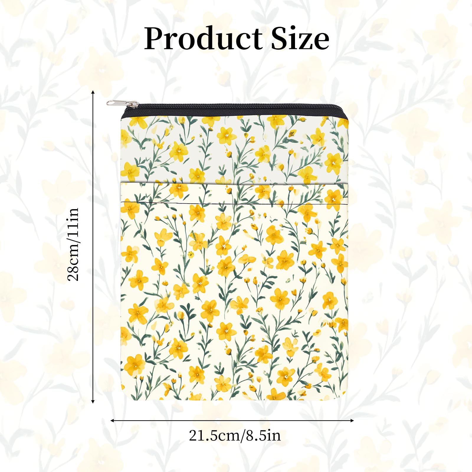 NICENEEDED Book Sleeve with Zipper - Image 4