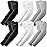 YQXCC 6 Pairs Arm Sleeves, Cooling UV Sun Protection Sports Compression Sleeves for Men Women, Golf Basketball Arm Sleeves