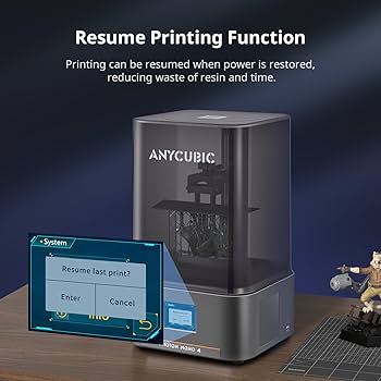 ANYCUBIC 10K Resin 3D Printer, Photon Mono 4 LCD 3D Printer