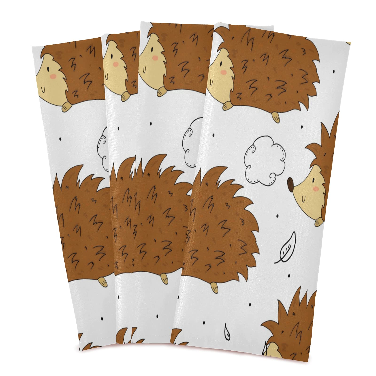Mnsruu Cute Hedgehog Cloud Kitchen Towels Dish Bar Tea Towel Dishcloths 1 Pack Super Absorbent Soft 71 x 46 cm(18 x 28 inches)