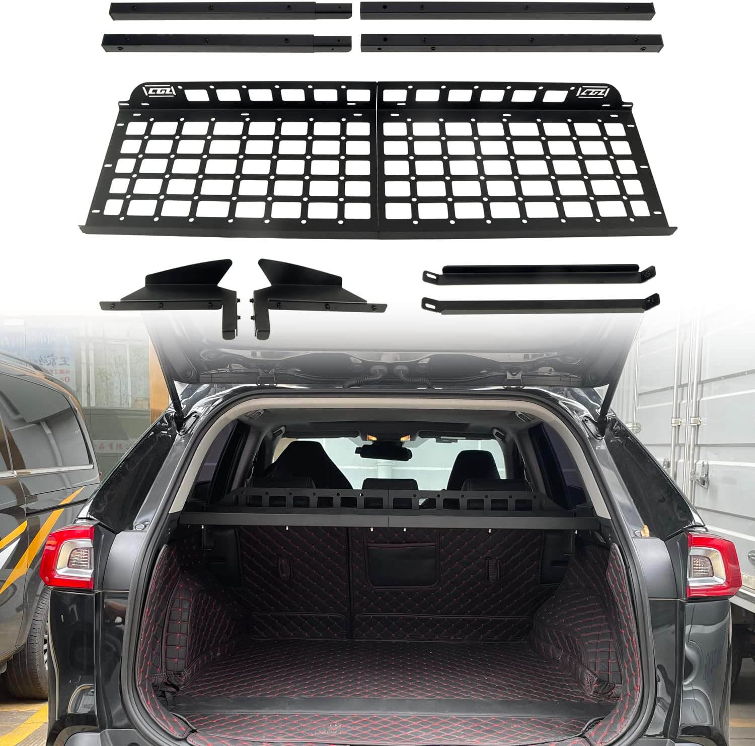 for Toyota Rav4 2019-2024 Rear Cargo Middle Storage Panel Shelf 1pcs Car Accessories