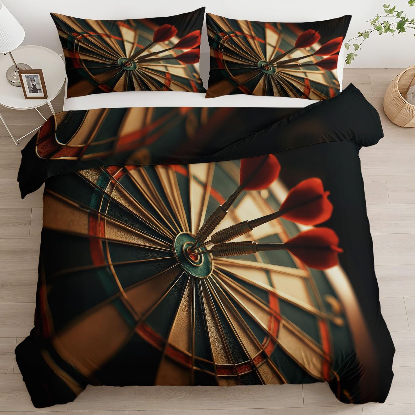 Parure de lit 200x200 cm au style vintage géométrique pour transformer votre chambre adulte