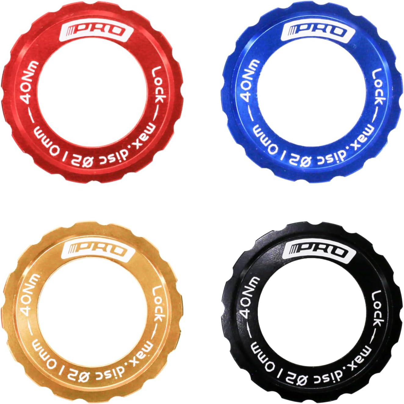 DJC Centerlock to 6 Bolts Rotor Adapter with Lockring, Bike Adapter for Centerlock Convert to 6 Bolts Rotor Disc MTB Road Bike (blue 2pcs)