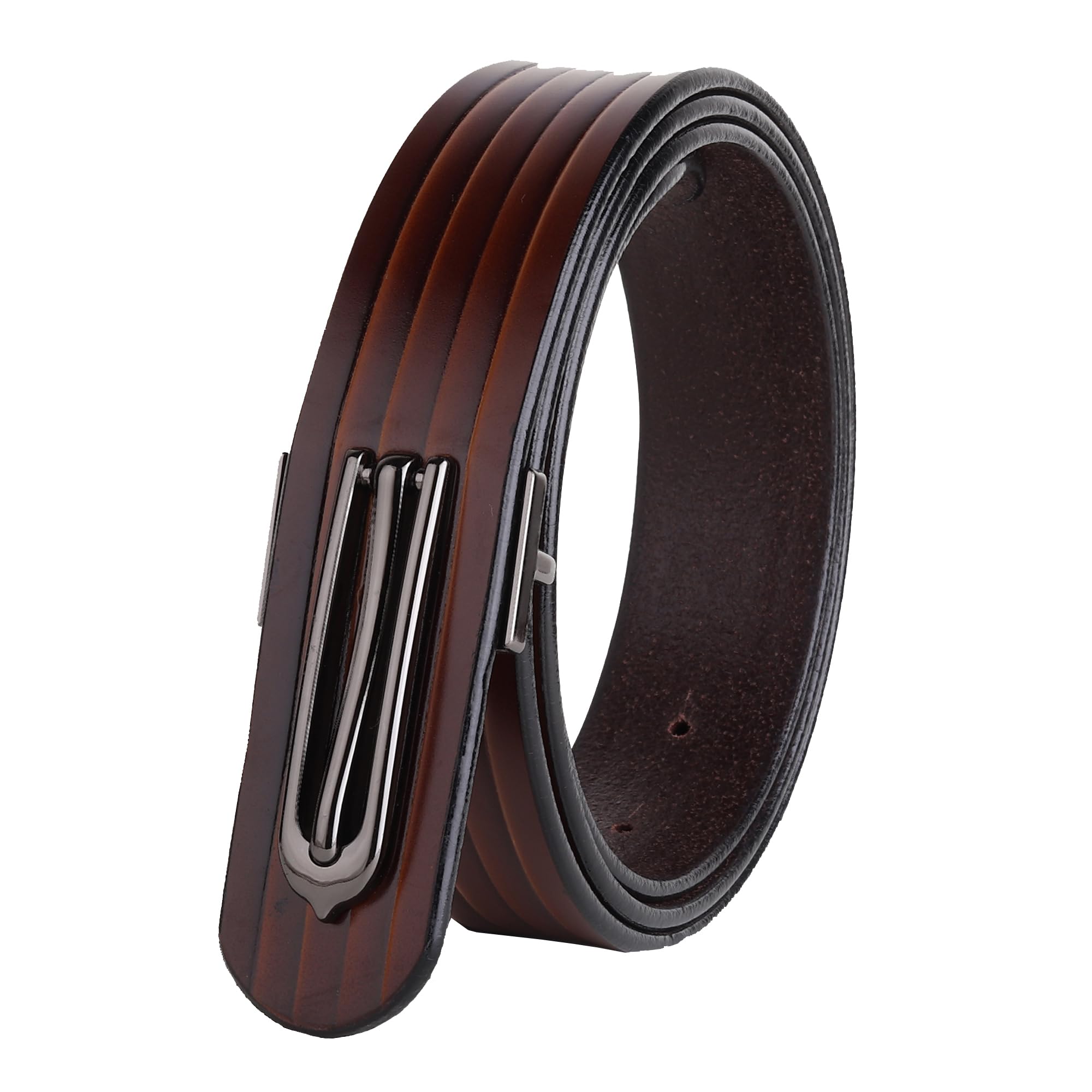 Men Genuine Leather belt Perfect for Formal and Casual Durable and Stylish (Brown)-picture-28