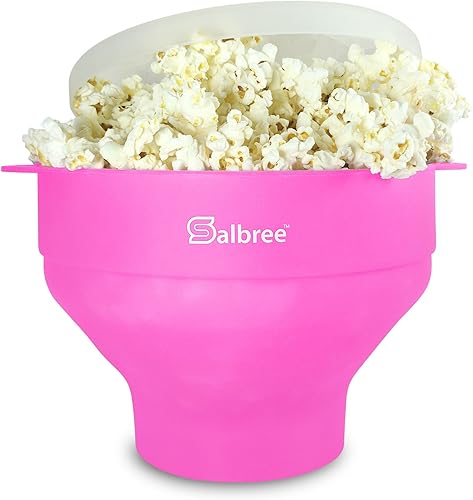 Miniatura 11 de La máquina original Salbree plegable de silicona para hacer palomitas de maíz en el microondas, cuenco apto para microondas con capacidad de 16