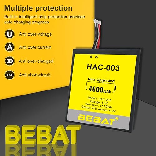 Miniatura 2 de HAC-003 Battery,4600mAh Replacement Battery for Switch 2017 Game Console HAC-001 HAC-A-BPHAT-C0 HAC-S-JP with Repair Tool Kit