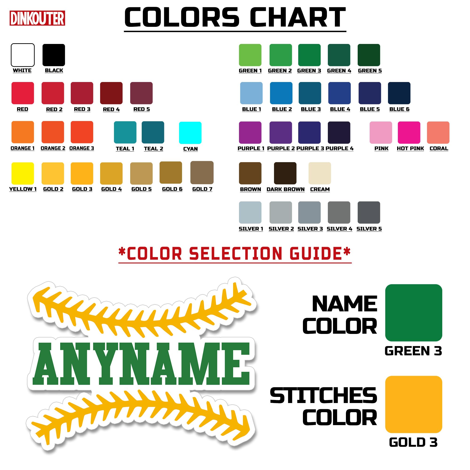 Custom Sports Name Sticker Personalized Softball Baseball Helmet Name Stickers Team Copy Waterproof Die-Cut Vinyl Laptop, Water Bottle Sticker, Funny Car Birthday Gifts for Her Him