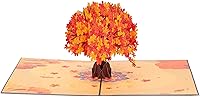 Vista 5 de Paper Love Tarjeta de Árbol de Otoño Tarjeta de Felicitación Desplegable 3D de Arce de Otoño para Acción de Gracias, Regalo de Anfitriona o Amigo