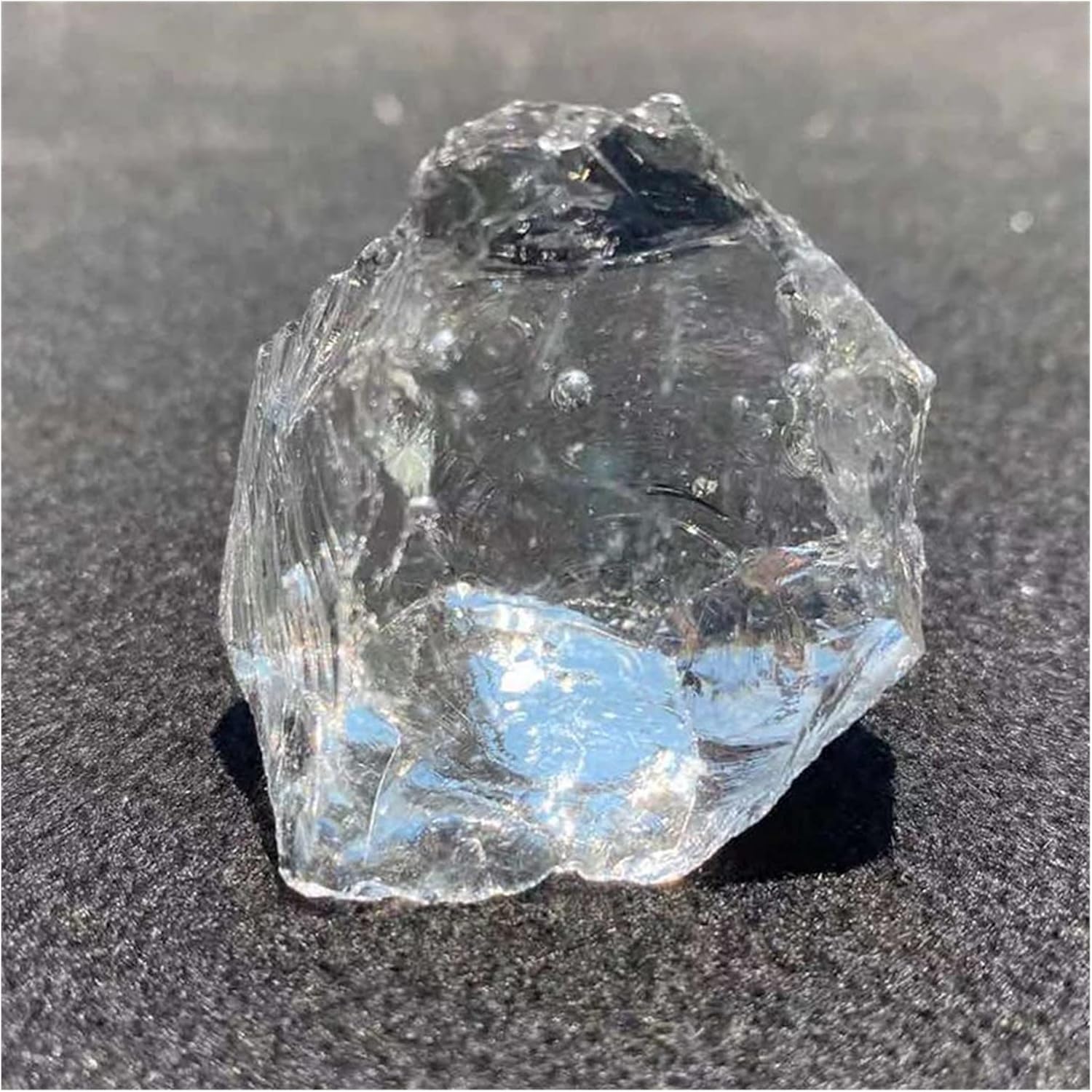 HAIJUNSM Crystals Blue Glazed Crystal Stone Home Decor Aquarium Fish Tank Decor and