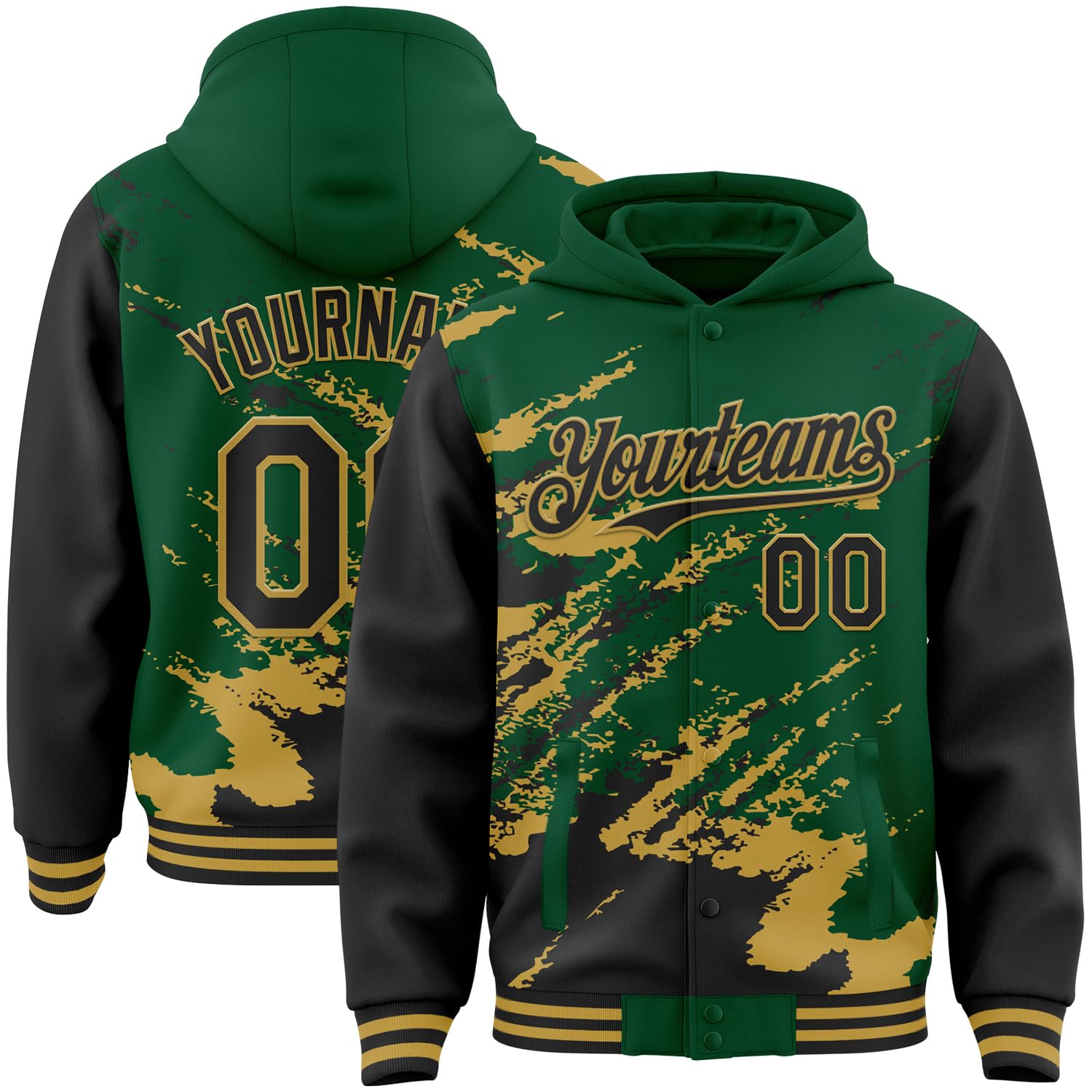 Custom Baseball Team Hooded Jacket Personalized Novelty Varsity Jackets Bomber Jerseys for Men Women Boys Girls